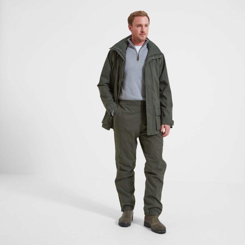 Schoffel Saxby Overtrousers waterproof trousers II in Tundra front facing