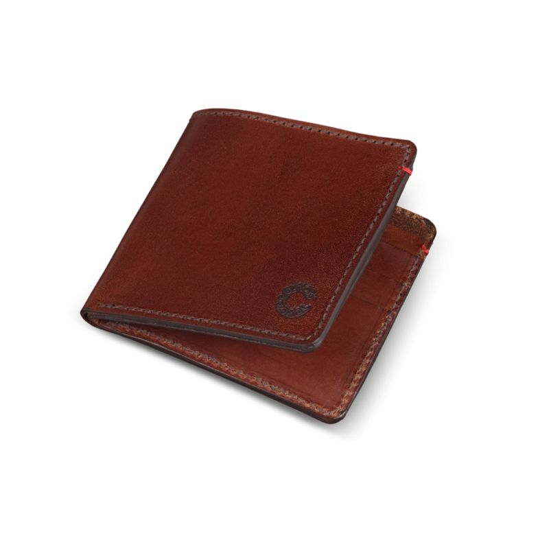 Croots Vintage Leather Wallet in Port