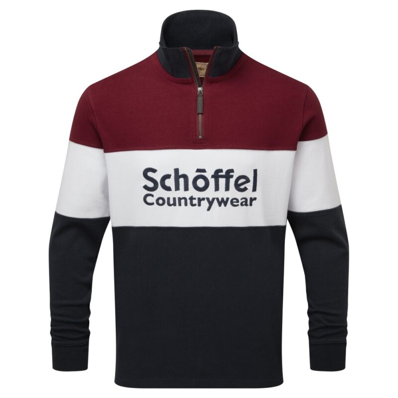 Schoffel Exeter Heritage Rugby Shirt Bordeaux