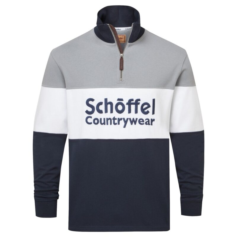 Schoffel Exeter Heritage Rugby Shirt in Grey