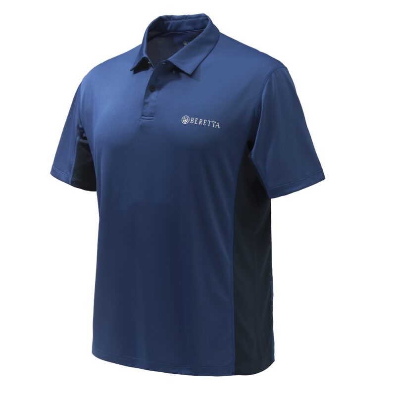Beretta Flash Tech Polo Shirt Beretta Blue Front
