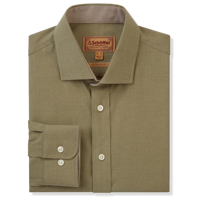 Schoffel Newton Tailored Sporting Shirt Olive