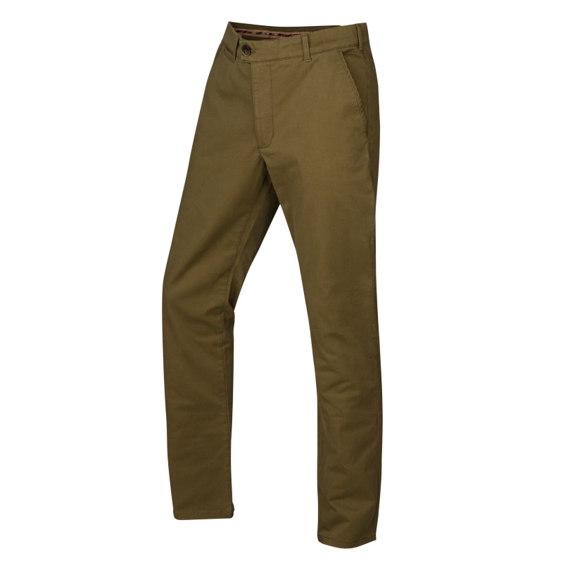 Harkila Norberg Chinos in olive Front