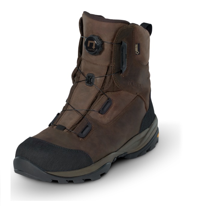 Harkila Reidmar GTX Boots in Dark Brown Front right angled