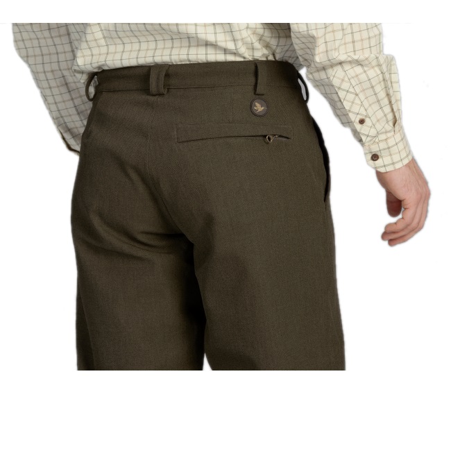 Seeland Mens Woodcock Advanced Breeks in Shaded Olive Front Close up rear