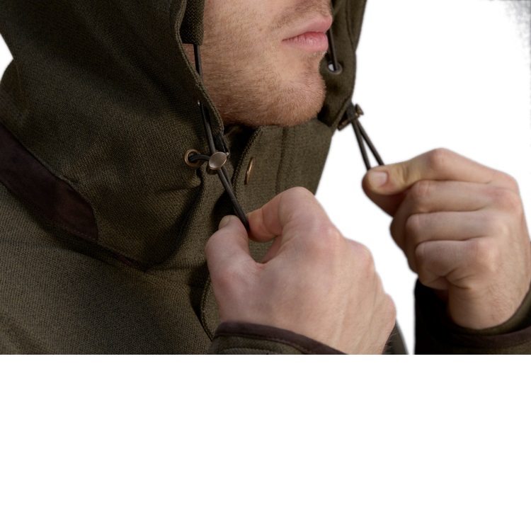 Seeland Mens Woodcock Advanced Jacket in Shaded Olive hood