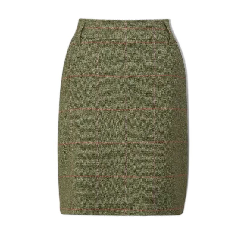 Alan Paine Ladies Combrook Skirt in Heath Tweed