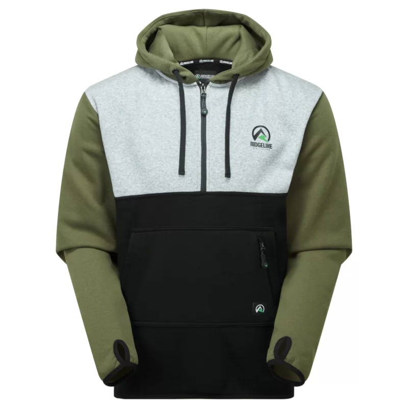 Ridgeline Mens Tribe Hoodie in Tri Colour Front