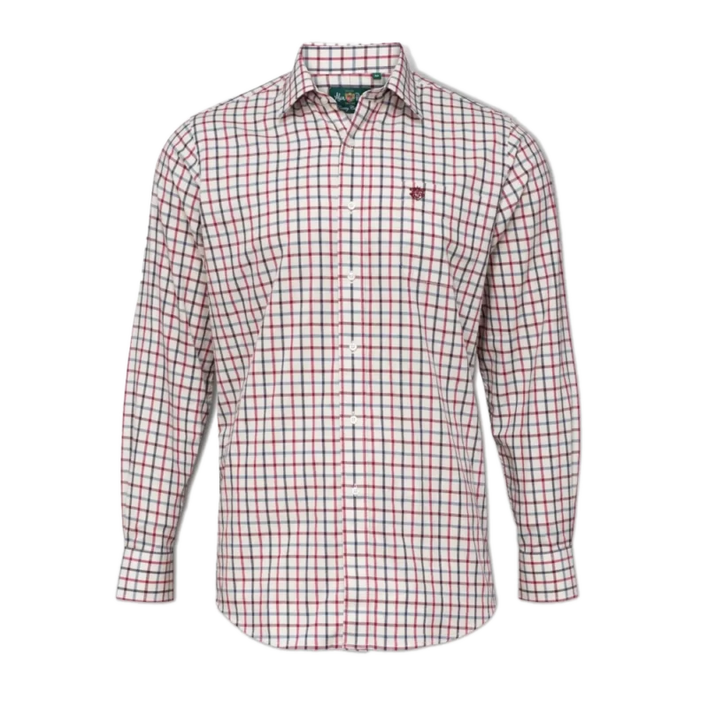 Alan Paine Men's Ilkley Shirt in Red Check