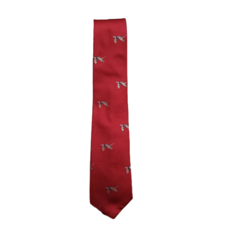 Ian Coley Flying Bird Tie in Red