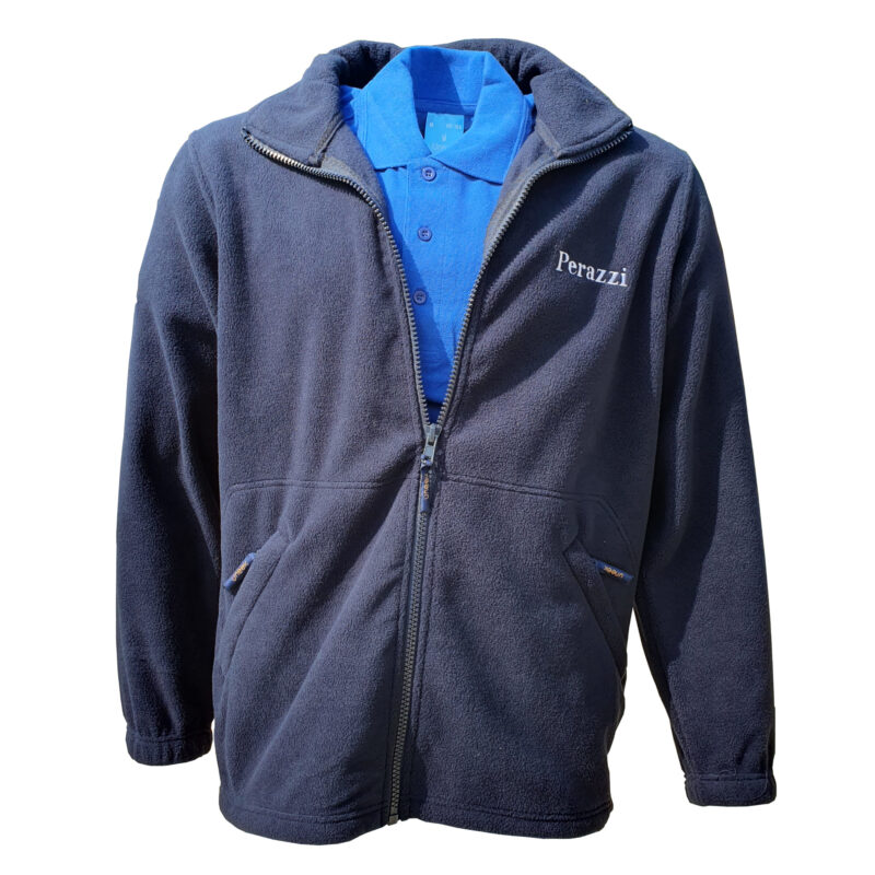 Perazzi Full Zip Fleece in Blue with Royal blue Polo Shirt