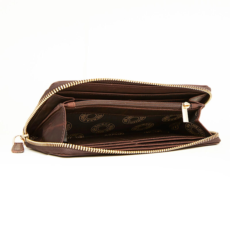 Hicks and Hides Chedworth Cartridge Purse Brown