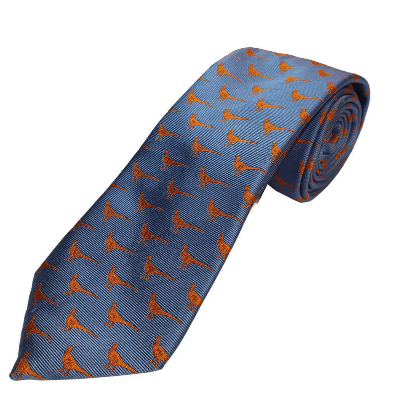 Ian Coley Orange Pheasant Tie