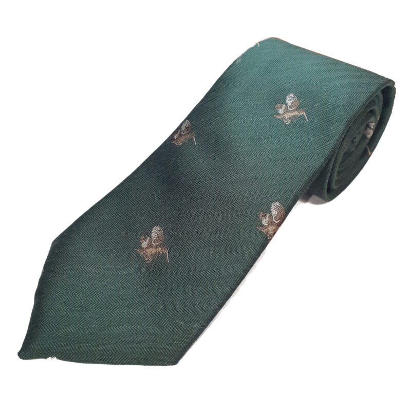 Ian Coley Woodcock Tie in forest green